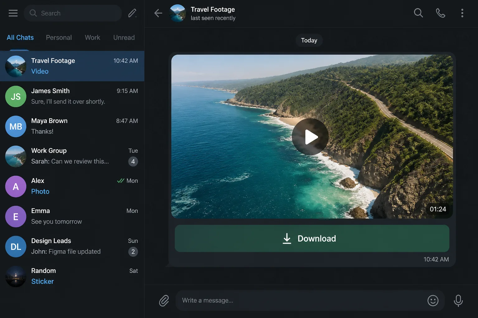 Free telegram video saver