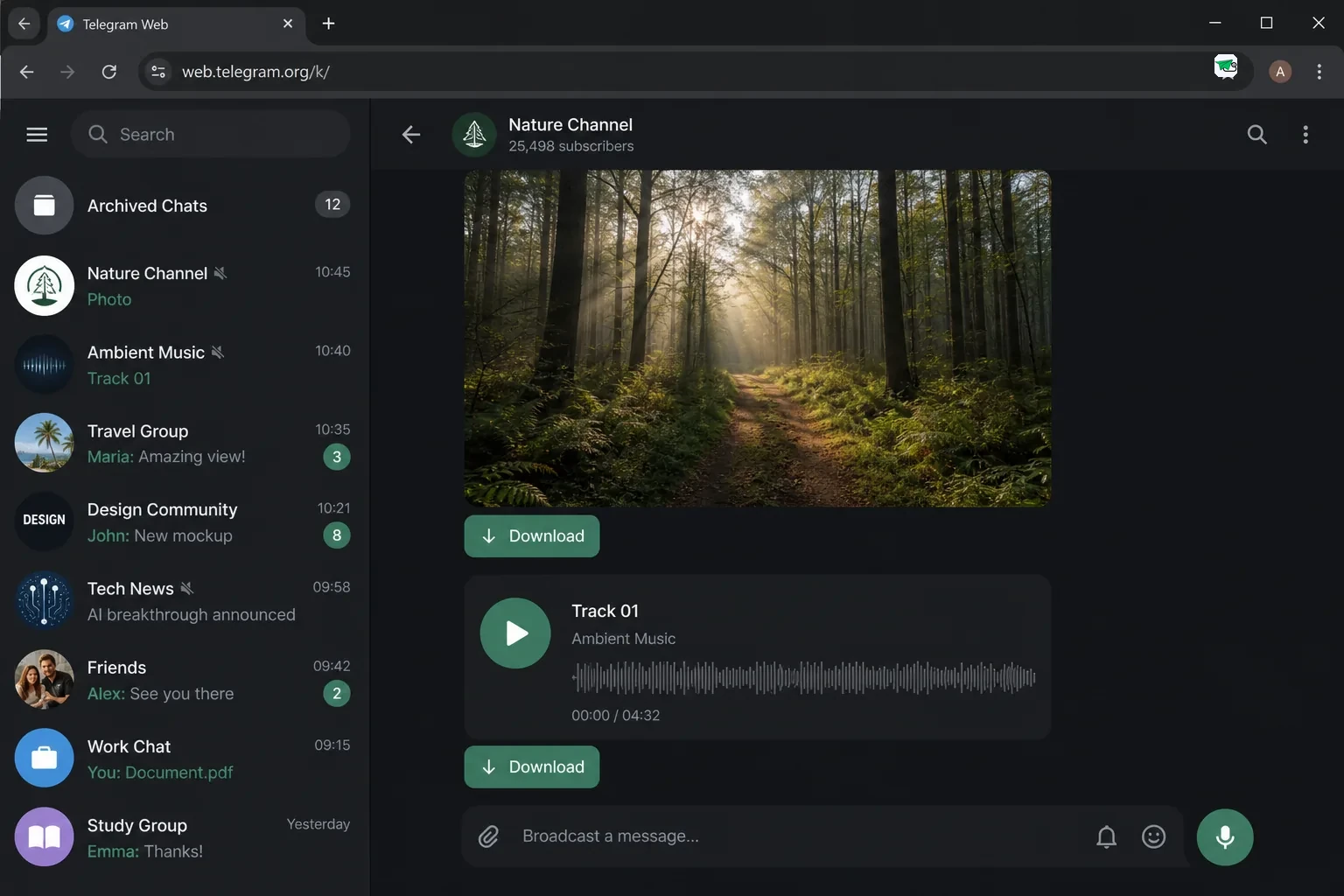 Telegram media saver